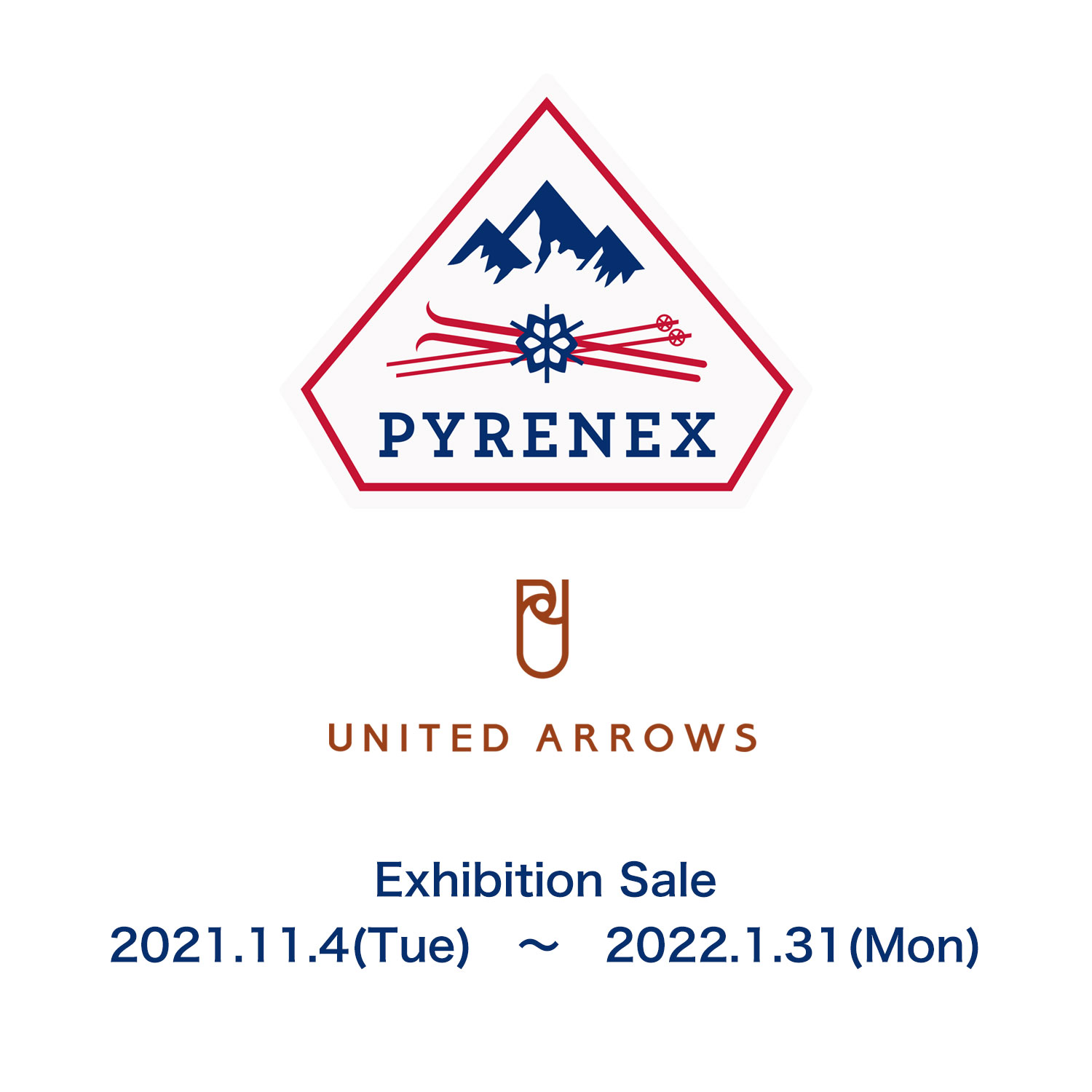 UNITED ARROWS – PYRENEX Exhibition Sale