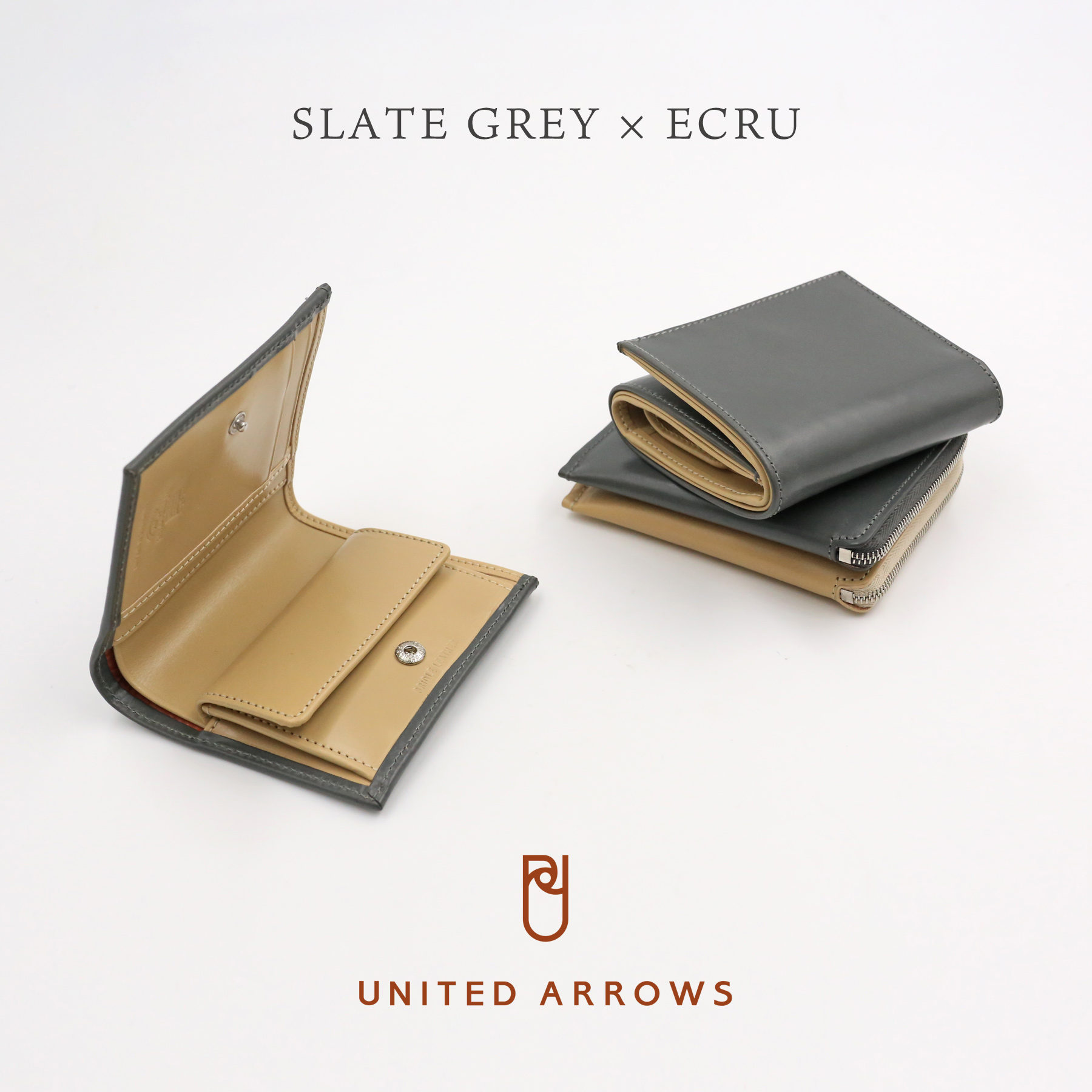 Whitehouse Cox × UNITED ARROWS　2tone Wallet 2021