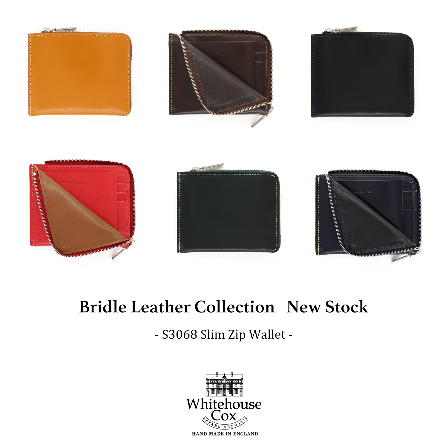 Whitehouse Cox – BRIDLE LEATHER COLLECTION – New Stock